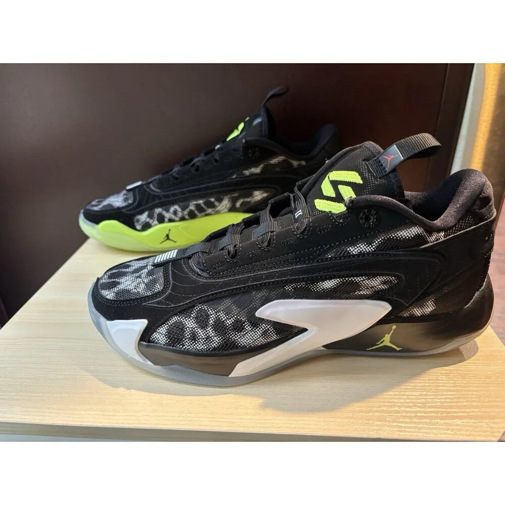 New Men’s Air Jordan Luka 2 Black/White Volt Shoes Size 9.5 NIB Authentic